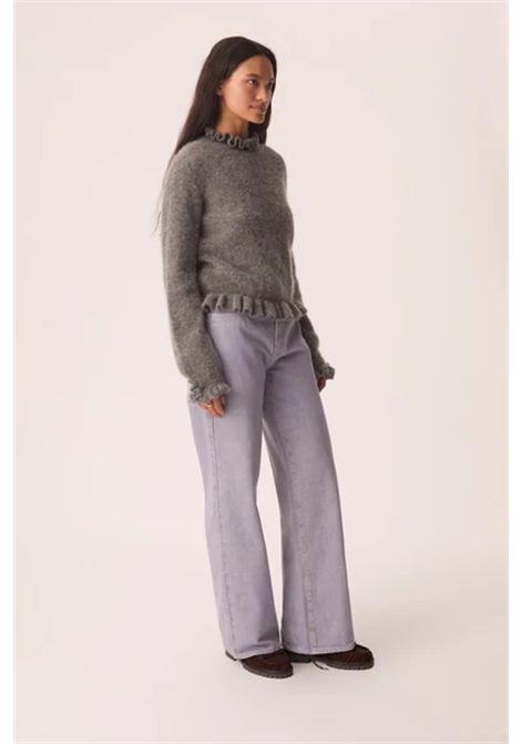 Des Petits Hauts Women's Canello Medium Grey Super Kid Mohair & Baby Alpaca Jumper Des Petits Hauts |  | 1H26005108175